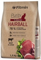 Fitmin Cat Purity Adult Hairball with Beef&Liver 1.5kg