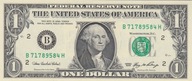 USA 1 dollar 2006 seria B New york UNC