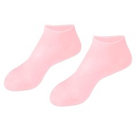 Silikónové gélové hydratačné ponožky pre suché ružové L