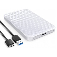 Obudowa na dysk HDD SSD 2,5" kabel USB-C 3.1 ORICO biała
