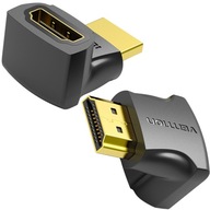 Adapter HDMI 2.0 wtyk - gniazdo HDMI Kątowy 270 stopni 4K 60Hz