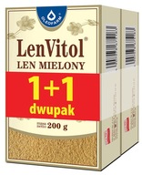 LenVitol Len mielony 1 + 1 dwupak 200 + 200g Oleofarm