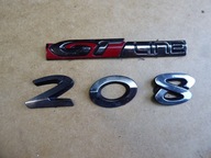 logo znaczek emblemat klapy tył PEUGEOT 208 GTline