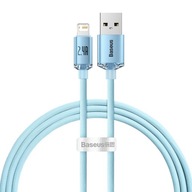 Baseus kabel Crystal Shine USB Lightning 1,2 m 2,4A jasno-niebieski