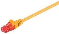 Kabel sieciowy patchcord RJ45 LAN kat.6 U/UTP, Żółty 10 m