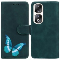 Etui Dla Honor 90 Pro Motyl Portfel Drukowane W Kolorze Okładka Flip Folio