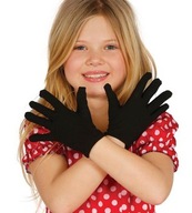 Rękawiczki dziecięce krótkie czarne magik rabuś