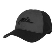 Czapka Helikon Logo Cap - PolyCotton Ripstop - Czarna / Shadow Grey B