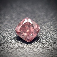 Prírodný diamant 0.07ct Ružový Cushion I1 Certifikácia ALGT