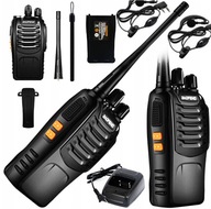 2X WALKIE TALKE KRÓTKOFALÓWKI BAOFENG 888S DUŻY ZASIĘG ZESTAW + SŁUCHAWKI