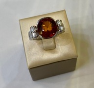 Pierścionek z diamentami 4.00 CT granat 7.00 CT