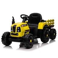 Traktorek dziecięcy Z Przyczepką Żółty