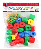 Klocki małych geniuszy - Duże korale, 22 elementy (112527)