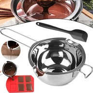 OLVASZTÓ EDÉNY VÍZFÜRDŐBEN TARTÓS OLVASZTÓ TÁL ROZSDAMENTES ACÉL