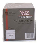 SAMOLEPIACA OBÁLKA na CD biela WZ EUROCOPERT papierová OBÁLKA