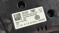dials clock 5G1920740C VOLKSWAGEN GOLF VII LIFT