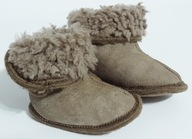 Niechodki buty ciepłe kozaczki buciki niemowlęce SKÓRZANE 56-62 0-6 15 16