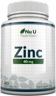 Nu U ZINOK ZINC Glukonát Zinku 40 mg 365 tabliet Zásoba za rok ÚČINNÁ