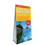 Katalonia. Costa Brava, Barcelona; laminowany map&guide XL (2w1: