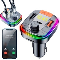 TRANSMITER BLUETOOTH AUDIO FM MP3 BT SZYBKA ŁADOWARKA 3X USB QC 3.0 RGB