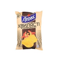 Chipsy ziemniaczane karbowane o smaku kurki "Lyuks" 125g
