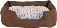 Dibea kanapa dla psa brązowa, szara 60 cm x 50 cm