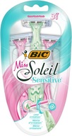 BIC MISS SOLEIL MASZYNKA DO GOLENIA ZESTAW GOLARKA DLA KOBIET BLISTER 3