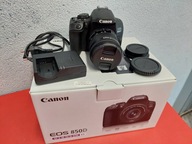 Lustrzanka Canon EOS 850D korpus + obiektyw 18-55mm