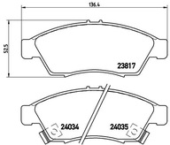 P 79 014 BREMBO Zestaw klocków hamulcowych, hamulc