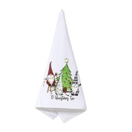 Vianočný uterák Gnome veniec do auta brúsny