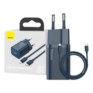 BASEUS ZASILACZ ŁADOWARKA SIECIOWA KOSTKA USB-C 20W Z KABLEM LIGHTNING 1M