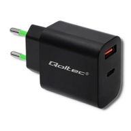 Szybka Ładowarka sieciowa do smartfona 18W 5-12V 1.5-3A USB-C PD USB QC3.0