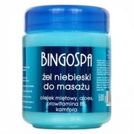 BINGOSPA BINGO GEL modrý masážny olej mätový, aloe vera, provitamín B