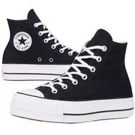 Converse All Star topánky tenisky čierne platforma 560845C 36