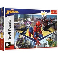 PUZZLE 160 SIŁA SPIDERMANA Spiderman, Miles Morales, Ghost, Zielony Goblin