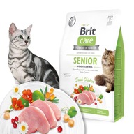 BRIT CARE CAT GRAIN-FREE SENIOR KARMA DLA KOTÓW STARSZYCH Z KURCZAKIEM 2KG