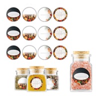 CÍMKÉK MATRICÁK FŰSZEREK BEFŐTTES ÜVEGEK TARTÁLYOK BEFŐTTEK 12X