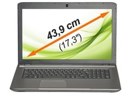 Medion Akoya 17,3" notebook Intel Core i3 8 GB / 1000 GB šedá