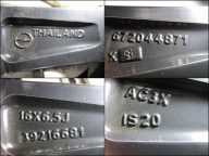 wheels discs tyres OPEL CROSSLAND R16 7MM