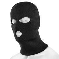 Kominiarka zimowa czapka Mil-Tec balaclava z 3 otworami akryl czarna