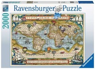 Ravensburger Puzzle 2000el Dookoła świata mapa