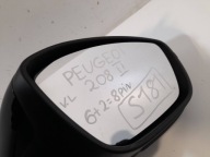 Peugeot 208 II mirror left 6+2=8 PIN 0418180 (S181)