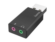 Hama adapter przejściówka USB-A do 2 x JACK 3,5 mm