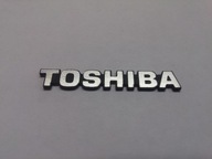 TOSHIBA naklejka emblemat 40 x 6 mm * SREBRNA