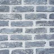 Tapeta CEGŁA szara stara 3D mur z cegły Flizelina