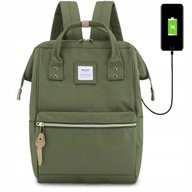 Himawari plecak miejski z USB jasno zielony