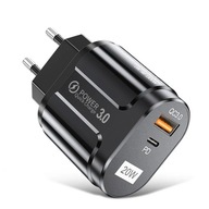 SZYBKA ŁADOWARKA SIECIOWA 20W USB-C WTYCZKA DO IPHONE X SE 12 13 14 15 PRO