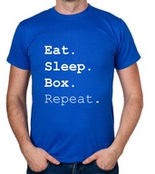 koszulka EAT SLEEP BOX REPEAT prezent