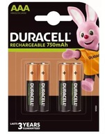 Baterie akumulatory DURACELL AAA HR3 750 mAh 4szt