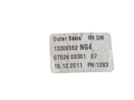 OPEL ASTRA J IV grid air conditioning devices right front original 13300552